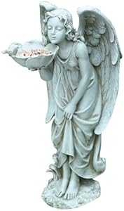 Joseph Studio 40090 Tall Standing Girl Angel Bird Feeder Statue, 17-Inch at Sears.com