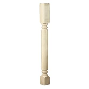 Brown Wood Inc. 01080310AL2 Roman Classic Plain Bar Column, Alder at Sears.com