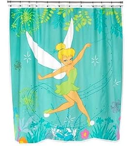 Disney Disney Fairies Tinkerbell Fabric Shower Curtain - 70 X 72 ...