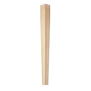 Brown Wood Inc. 01540310AK1 Tapered Four-Sided Square Bar Column, Red Oak at Sears.com