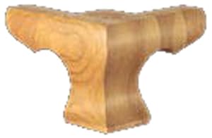 Brown Wood Inc. 01703010AK1 Corinthian Hampton Plain Corner Bun Foot, Red Oak at Sears.com