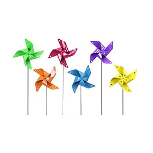 Exhart Environmental 50732 Metal Pinwheel Garden Stake, Small, Pack of 12 at Sears.com