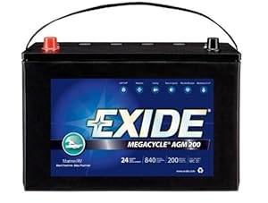 Exide MC-31 MEGACYCLE AGM-200 Sealed Maintenance Free (AGM) Marine Battery at Sears.com