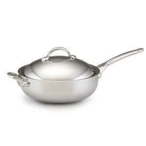 Meyer Corp Bonjour Copper Clad 6.5 Quart Covered Chef Pan