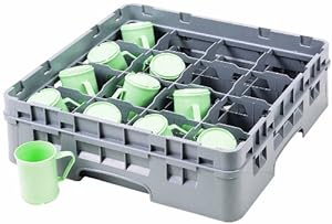 Cambro 16C578151 5-7/8-Inch Camrack Plastic Cup Rack with 16 Compartments, Full, Soft Gray at Sears.com