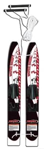 Hydro Slide Hydroslide Water Wabbit Trainer Skis (White/Black, 48-Inch) at Sears.com