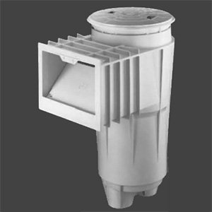 Pentair 506308 PVC 2-Inch Slip Port Bermuda Gunite Pool and Spa Skimmer with Float Valve Assembly  White