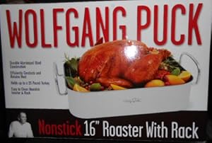 Wolfgang Puck Wolfgang Puck 16 Aluminized Steel Nonstick Roaster and Rack