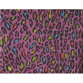 Patricia Field Colorful Leopard Animal Print 4 Piece Queen Sheet Set Pink Satin Sheets at Sears.com