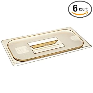 Carlisle 1047013 Amber TopNotch One-Third Size Handled Lid (Case of 6)