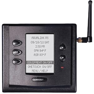 Zodiac 7954 Complete Black Surface and Flush Mount Replacement for Zodiac Jandy AquaLink RS OneTouch Control Panel