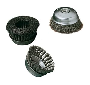 SAIT 06551 4" x .020 x 1-1/8" Arbor 5/8-11 Angle Grinder Large Crimped Wire Nut Inside Cup Brush at Sears.com