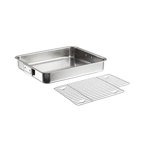 Tramontina Gourmet Premium 18/10 Staineless Steel Roasting Pan with Basting Grill