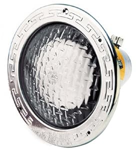 Pentair 78958500 Amerlite Underwater Incandescent Light with Stainless Steel Medium Blue Lens Face Ring  500-Watt  120-Volt  100