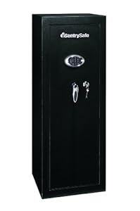 SentrySafe G1459DE 14-Gun Electronic LED and Key Lock Safe, Black Powder Coat at Sears.com