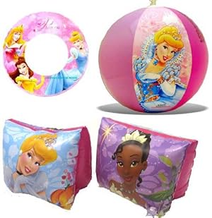Disney Princess Beach Fun Swimming Set Pool Toys - Inflatable Swim Ring, Arm Floats, Beach Ball at Sears.com