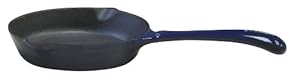 Le Cuistot Enameled Cast-Iron Skillet 10 Inch - Blue
