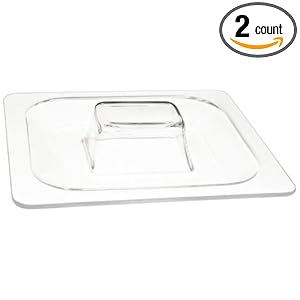 Carlisle CM112807 Clear Sixth Size Acrylic Lid (Case of 2)