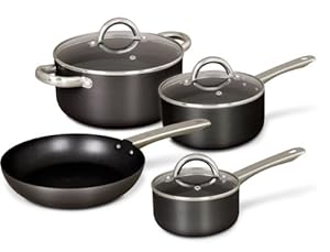 Gibson Wessington 7-Piece Cookware Set Charcoal