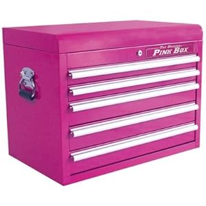 Cala The Original Pink Box PB2605C 26-Inch 5-Drawer 18G Steel Top Chest Pink