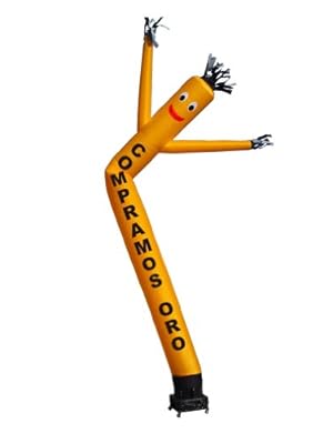 Guerrilla Packs Torero Inflatables Air Dancer Sky Guy Inflatable with Lettering"COMPRAMOS OROS", 20-Feet at Sears.com