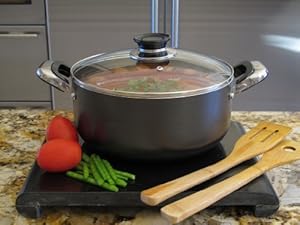 Imperial Home 6-Quart Nonstick Aluminum Dutch Oven with Glass Cover