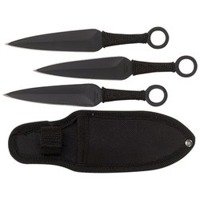 Ace Set 3 Ninja Stealth Black Throwing Knives with Nylon Case at Sears.com