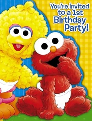 Sesame Street 1st Birthday Invitations (8 count) at Sears.com