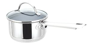 Josef Strauss - Green Cuisine Green Cuisine 2.5 Quart Stainless Steel Saucepan with Non Stick Ceramic Coating