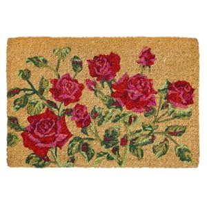 Extra Weave USA 00848 Roses Handwoven Coir Doormat, 20-Inch by 30-Inch at Sears.com