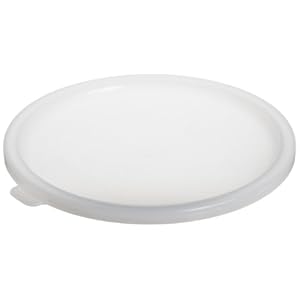 Carlisle 020302 White 2 to 3-1/2 Quart Polyethylene Bains Marie Round Lid (Case of 12)