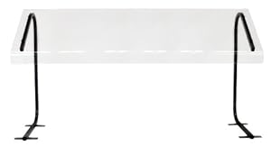 Buffet Enhancements 24 Inch Portable Table Serving Sneeze Guard  Black