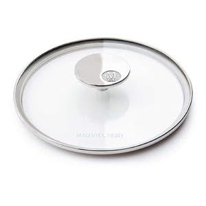 Mauviel M'360 5318.26 10.2-Inch Glass Lid with Cast Stainless Steel