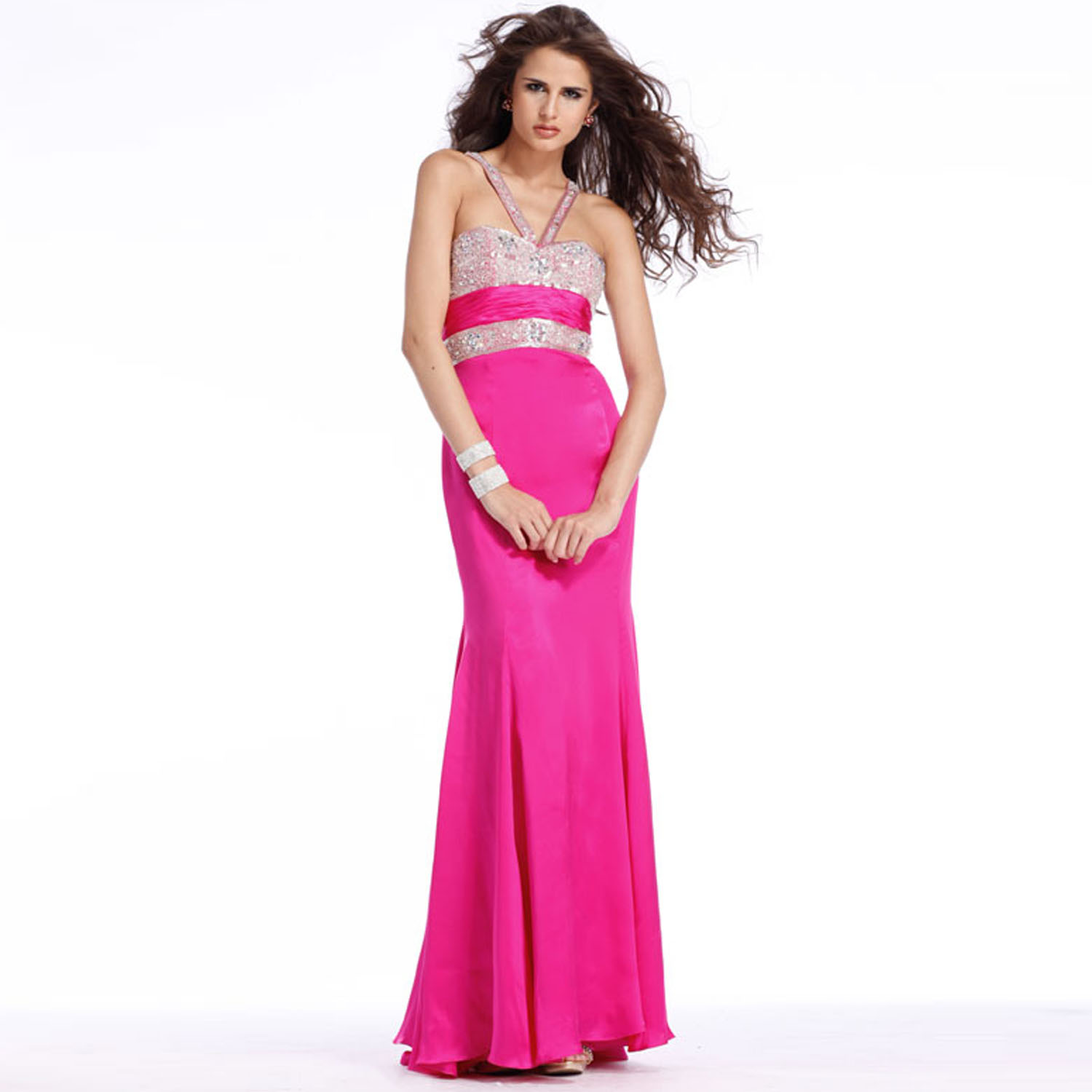 Clarisse Halter Open Back Prom Dress at Sears.com