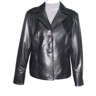PACCILO FREE tailoring Women 4037 Real Lambskin Leather Blazer PACCILO FREE tailoring Women 4037 Real Lambskin Leather Blazer