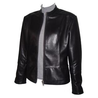 PACCILO FREE tailoring Women 4038 Lambskin Leather Scuba Jacket PACCILO FREE tailoring Women 4038 Lambskin Leather Scuba Jacket