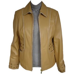 PACCILO Women Big & All Size 4006 Clean Leather Clothes Soft Lamb Jackets & Coats Free Tailoring PACCILO Women Big & All Size 4006 Clean Leather Clothes Soft Lamb Jackets & Coats Free Tailoring