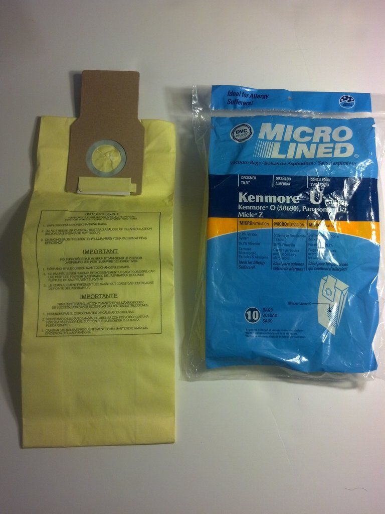 DVC 10 For Kenmore Type U Upright Vacuum Cleaner Bags for Replaces 50690 & 50688. 10pk, Made In the USA. at Sears.com