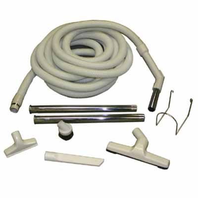 Central Vacuum Cleaner Garage Attachment Kit, contains 1 white molded plastic 30 foot non electric hose,See Description at Sears.com