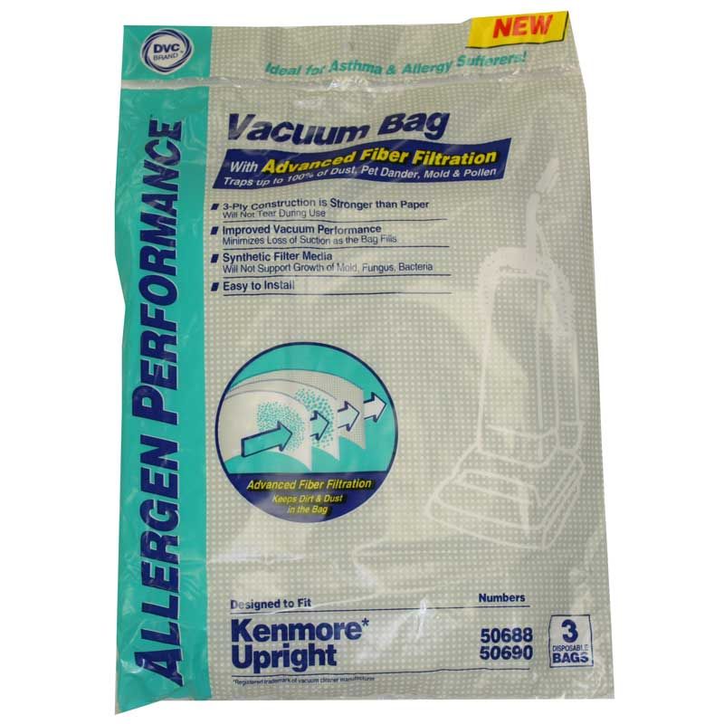 Envirocare For Kenmore Intuition, Progressive Style U and Style O Upright Cloth Anti-Allergen Bags for 50688 50690 Vacuum at Sears.com