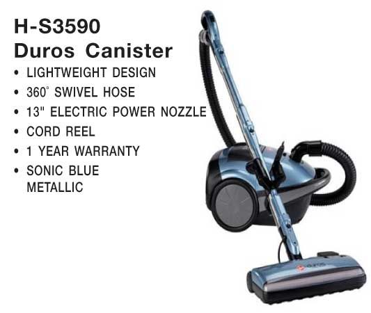 Hoover Power Nozzle Canister Vacuum, Bagged, H-S3590 Bagless Canister Vacuum Cleaner at Sears.com