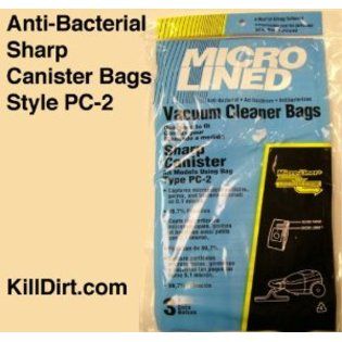 Sharp Canister Type PC-2 Anti-Bacterial Vacuum Bags - 3 Pack at Sears.com
