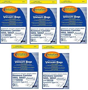 Envirocare generic For Kenmore Type C, 5055, 50557 Premium Allergen Filtration Canister Bags for Progressive, Intuition, Whispertone 3pk. at Sears.com