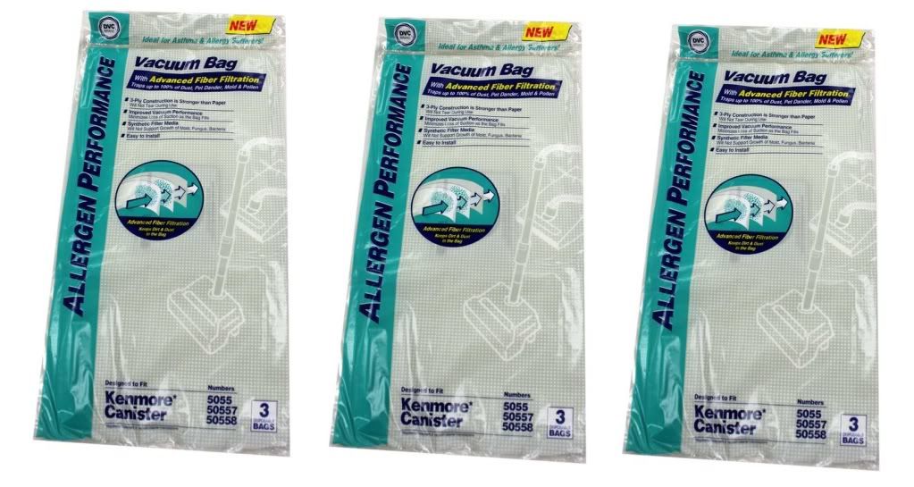 Envirocare 20-5055, 50557, 50558 Type Q HEPA Filtration Vacuum Cleaner Bags Bulk Deal, Designed For Kenmore Canisters 9k at Sears.com