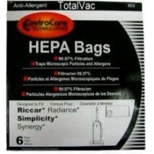 Envirocare Riccar / Simplicity C20-6 HEPA Vacuum Bags Envirocare Riccar / Simplicity C20-6 HEPA Vacuum Bags