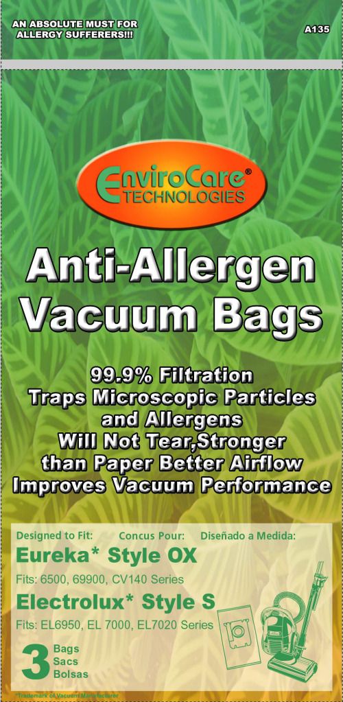 Electrolux 3 Electrolux EL200, EL202 Anti-Allergen Synthetic Oxygen Canister Vacuum Bags, fits all Oxygen & Harmony Models. at Sears.com
