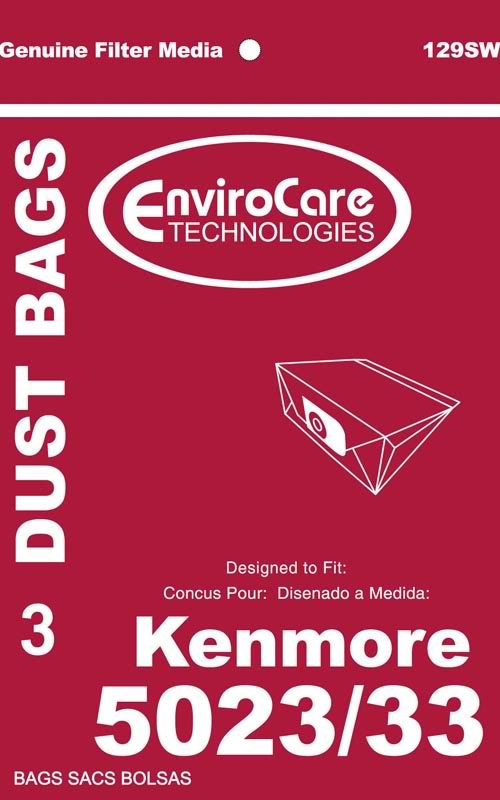 DVC For Kenmore 5023 Style E Upright Vacuum Cleaner Bags, Replaces 20-5023, and 20-5033 , 3 Bags Per Pack. at Sears.com