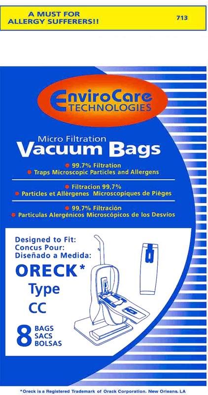 Oreck 24 Oreck XL Type CC Upright Vacuum Cleaner Bags fits Part CCPK8DW, 24 Total Bags + 3 Free Belts! at Sears.com