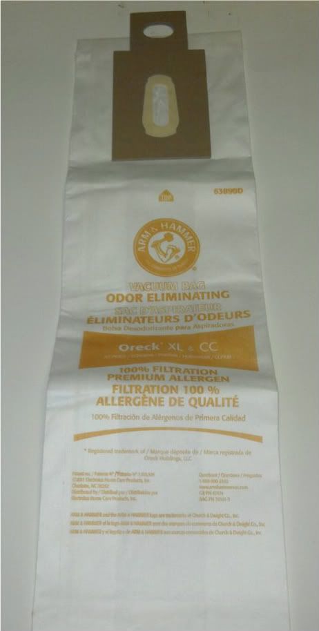 generic Oreck Style CC, XL Upright Allergen, Odor Eliminating Vacuum Cleaner Bags, fits Oreck Part CCPK8DW. 4 pk. at Sears.com