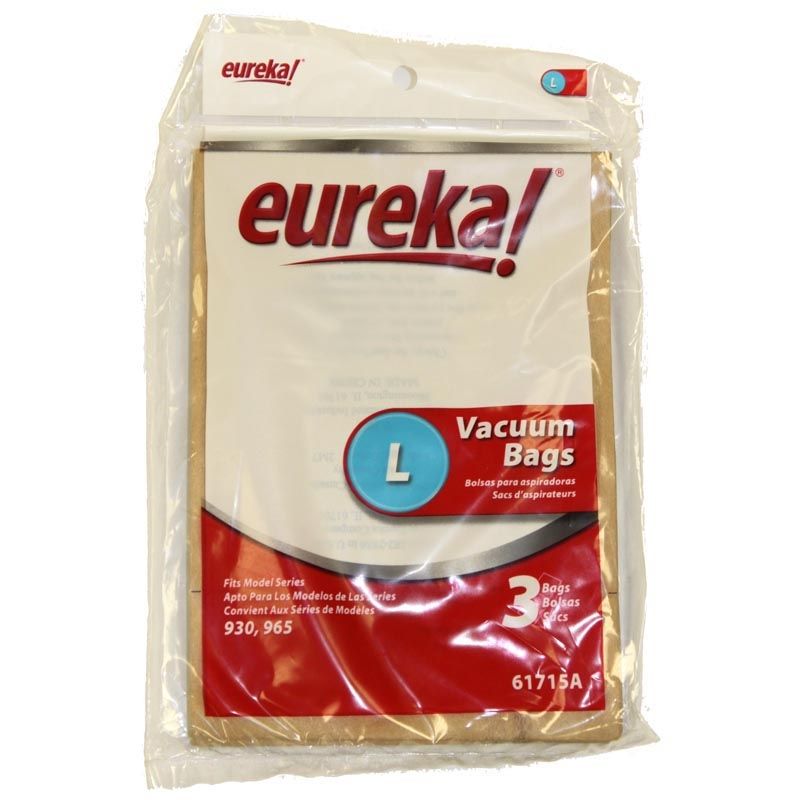 Eureka Genuine Eureka PowerMite 930 Type A Canister Vacuum Cleaner Bags, Eureka Type L Bags, 3pk. Part 61715A. at Sears.com